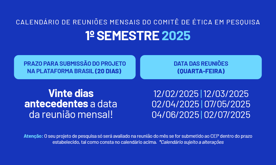 Calendário Comitês