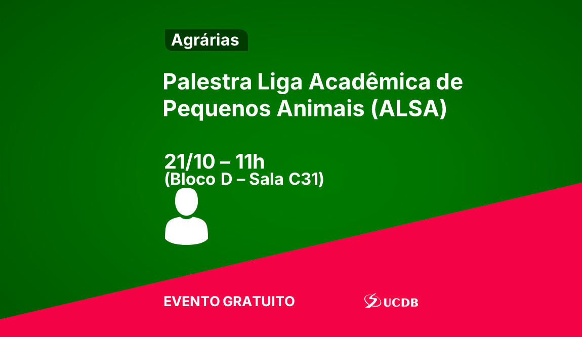 Palestra Liga Acadêmica de Pequenos Animais (ALSA)