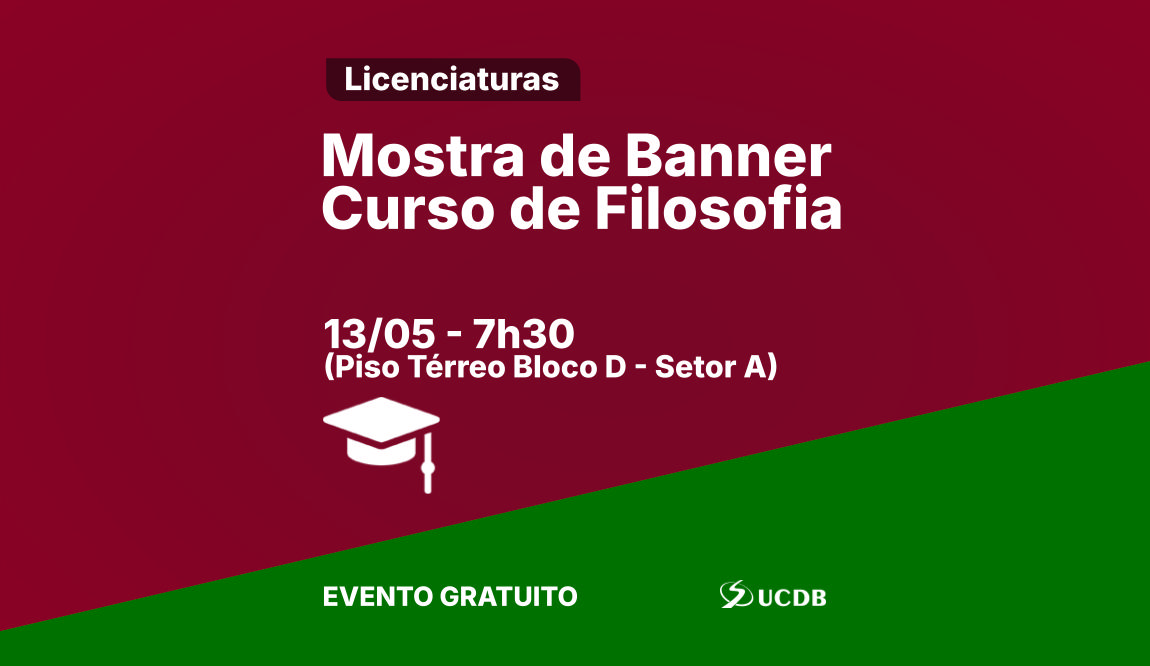 Mostra de Banner - Curso de Filosofia