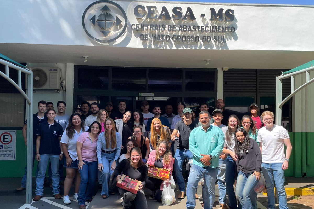 Acadêmicos de Agronomia e Publicidade e Propaganda da UCDB vivenciam rotina da Ceasa