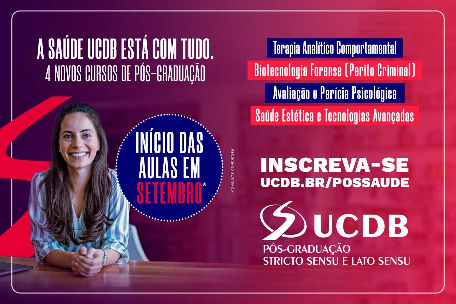 UCDB lança quatro novos cursos de pós-graduação