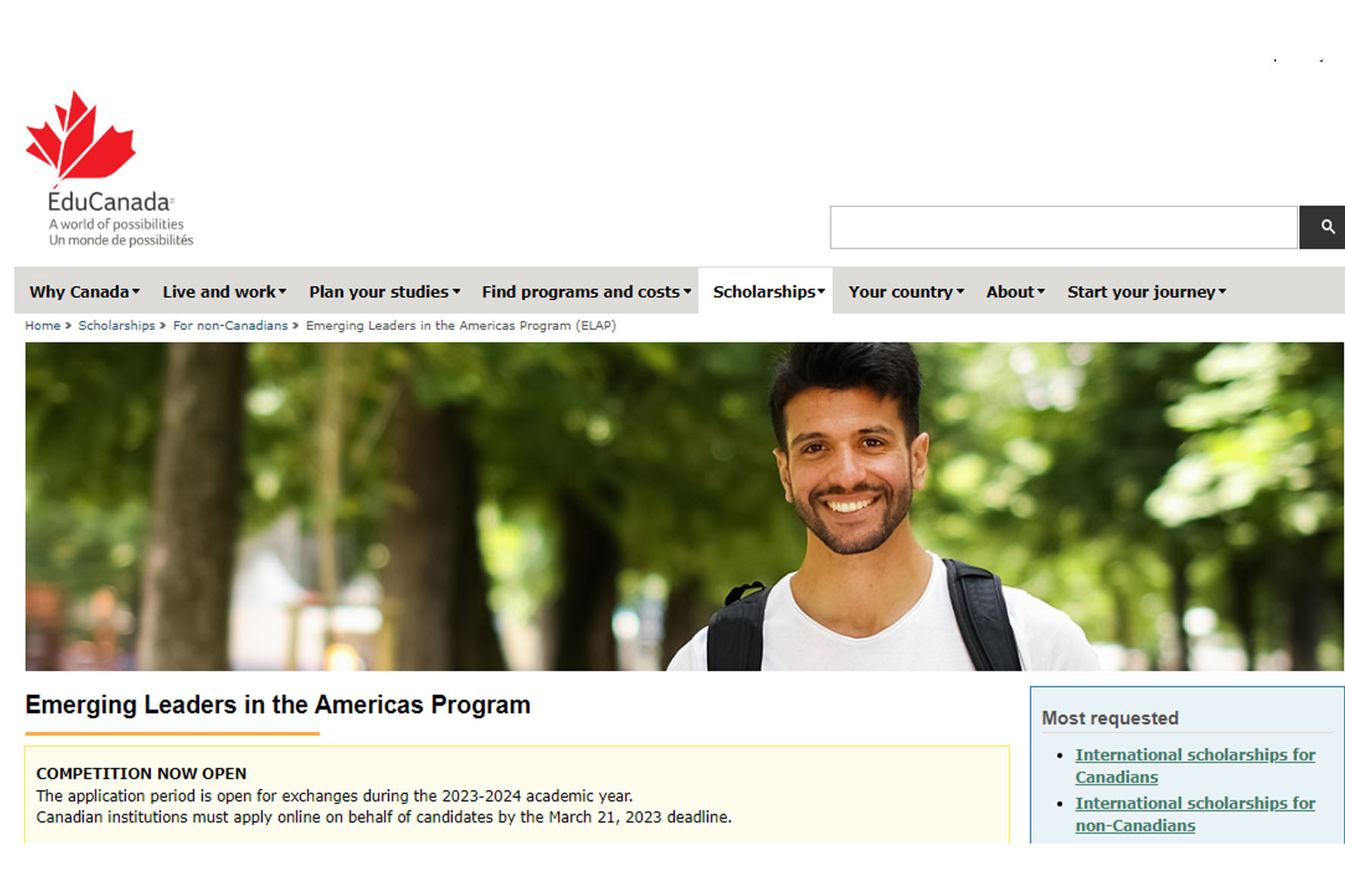 Aberto edital para intercâmbio de acadêmicos da UCDB no Canadá