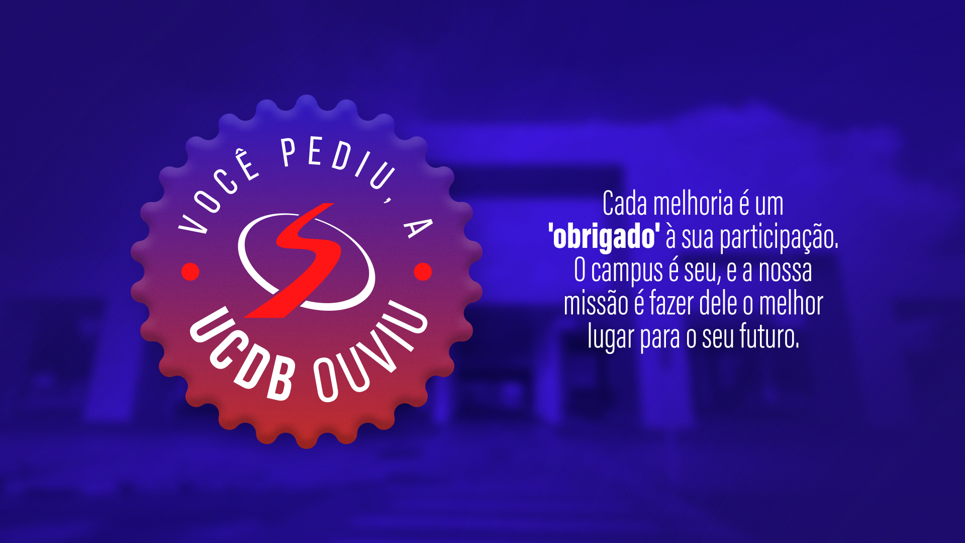 UCDB avança em melhorias no campus a partir das demandas da Avaliação Institucional